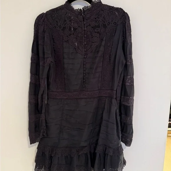 NWT LoveShackFancy Harmon Mini Shirted Lace Dress size 6 - Picture 7 of 10
